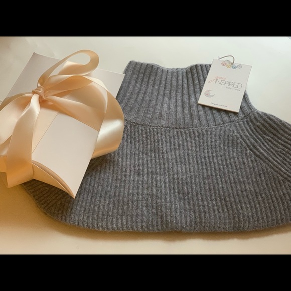 Neck warmer, knit collar for baby toddler. 100% merino wool superfine organic - Picture 8 of 10